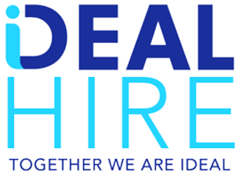 iDEAL HIRE stacked logo white background 2
