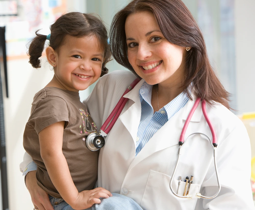 School Nurse with child