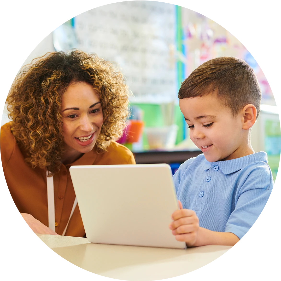 digital tablet in the classroom